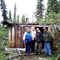 elders at old cabin