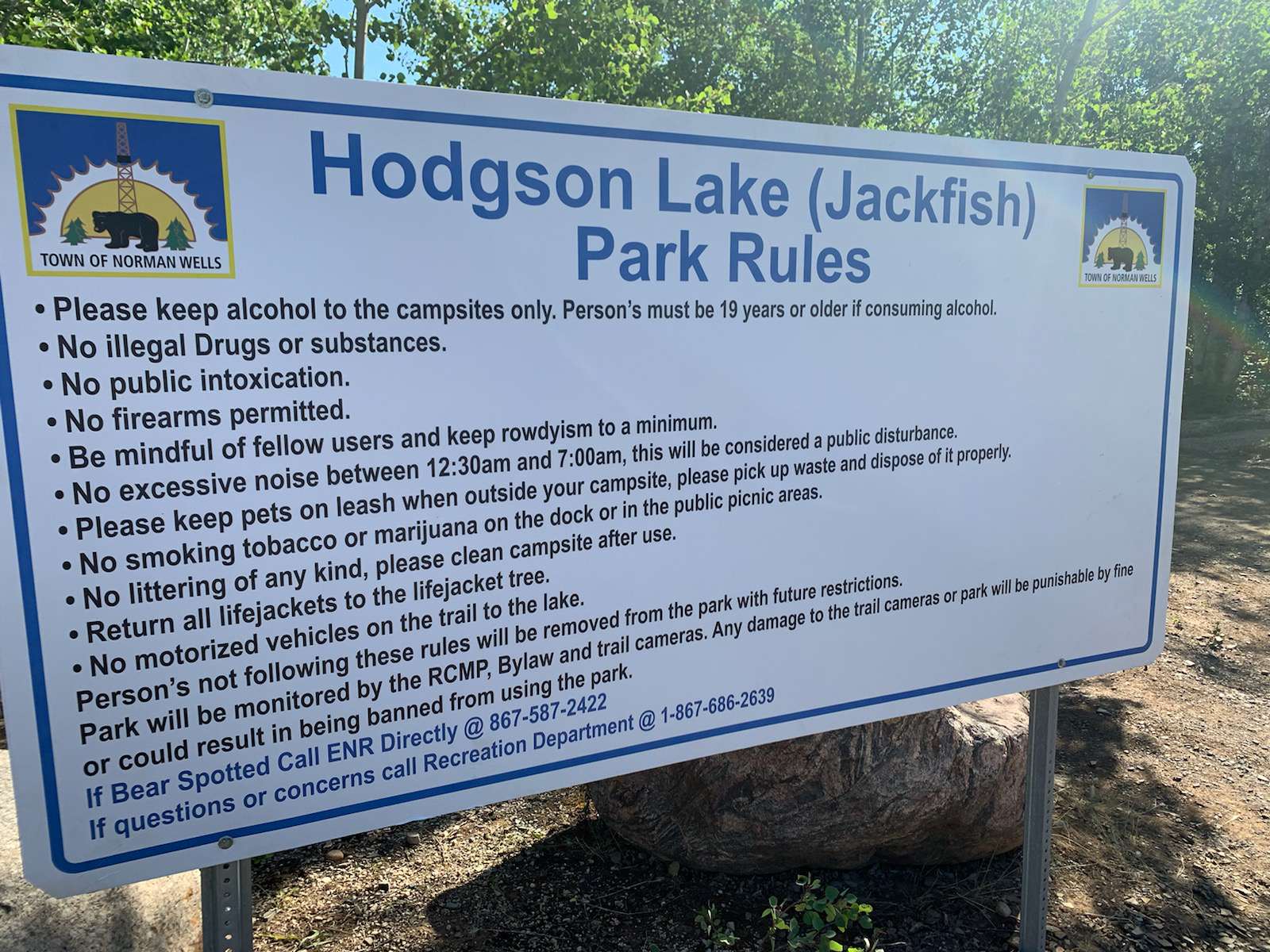 Hodgson Lake Rules 2021