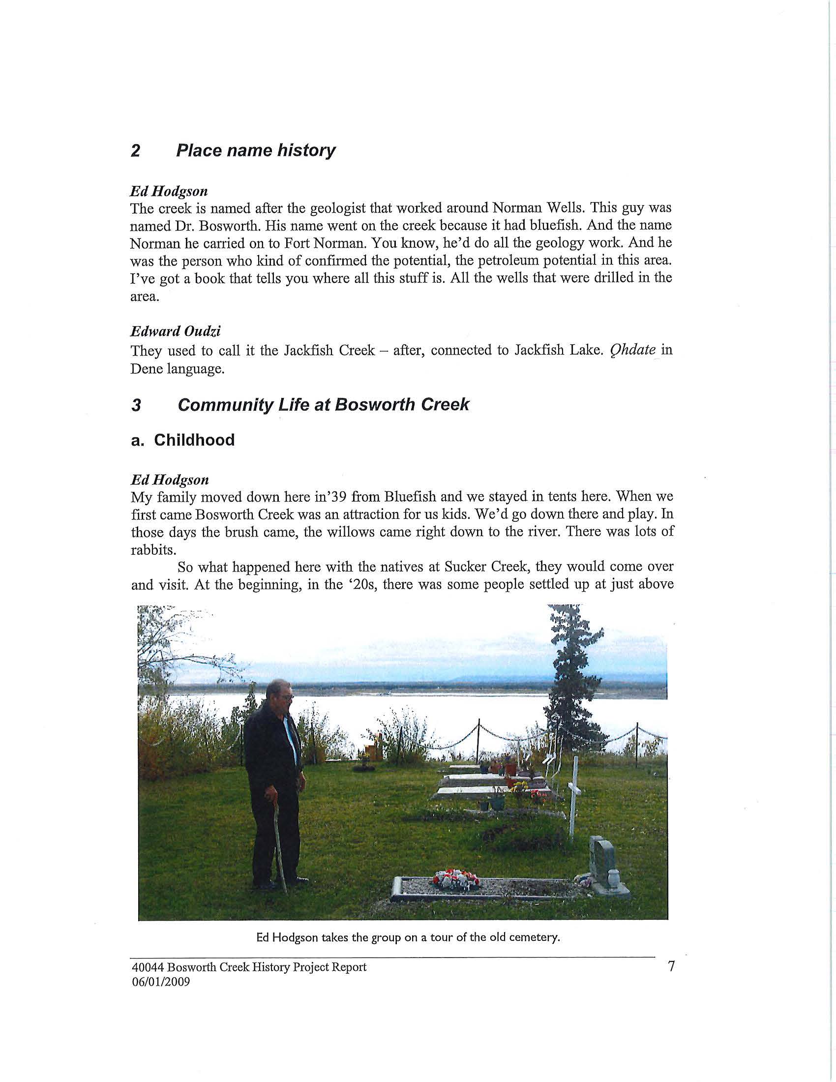 Bosworth Creek History Project Page 12