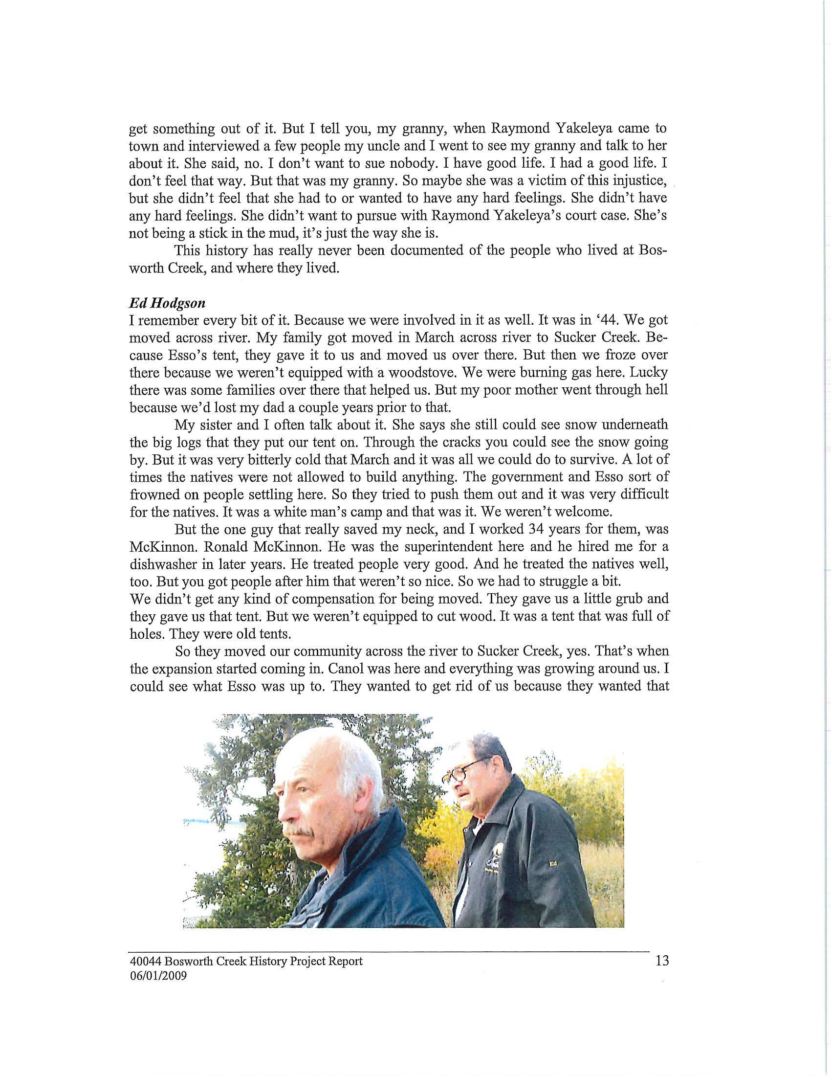 Bosworth Creek History Project Page 18
